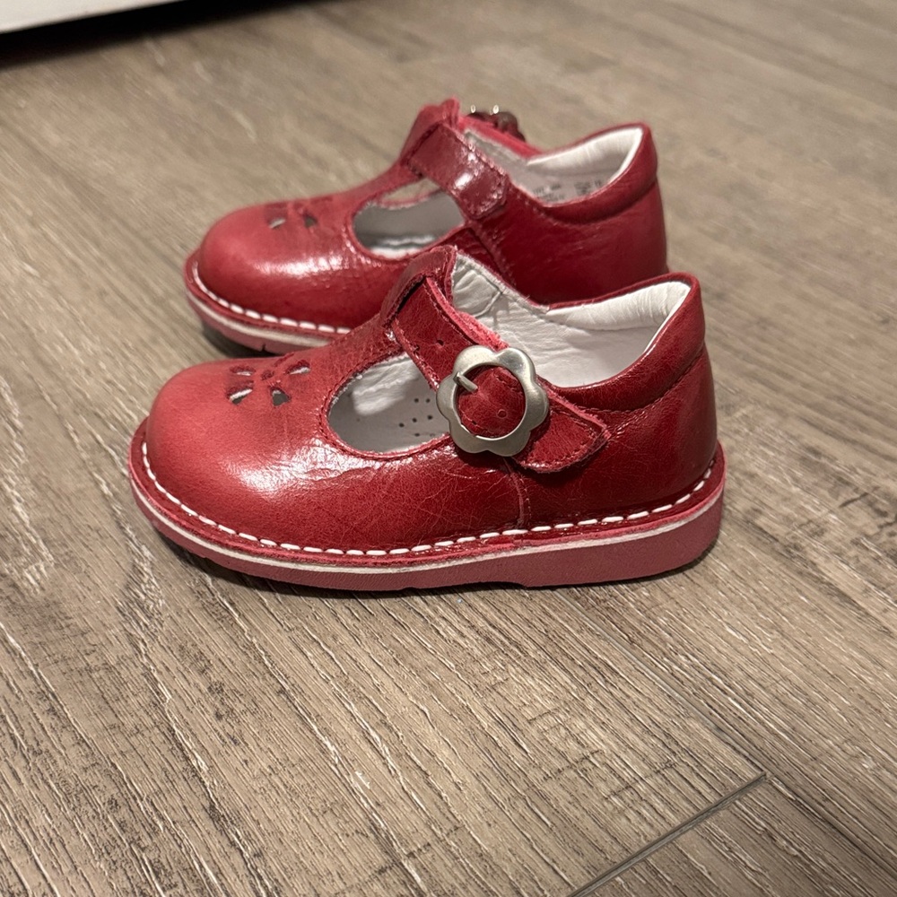 Charming Red Kids Dress Shoes